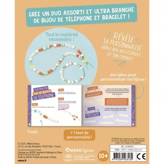 Coffret Mon duo de bijoux : 1 bracelet + 1 bijou de téléphone - Auzou Auzou - 2