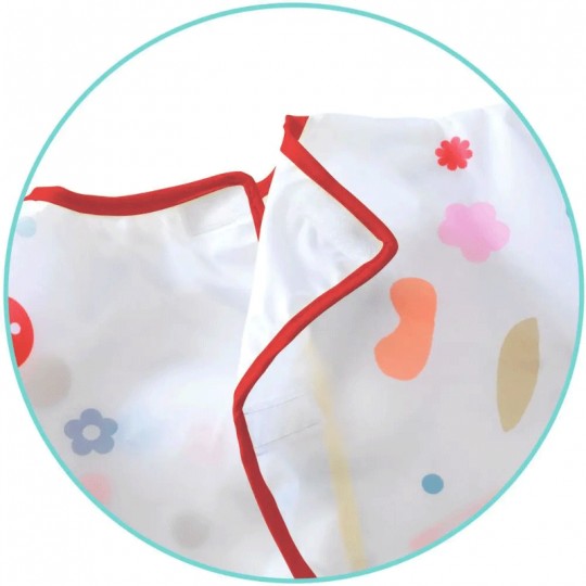 Tablier avec poche Gommettes et crayons - Djeco Djeco - 1