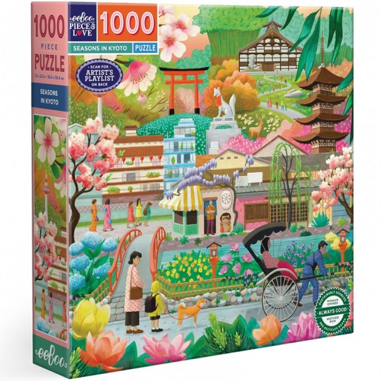 Puzzle 1000 pcs Seasons in Kyoto - Eeboo Eeboo - 1