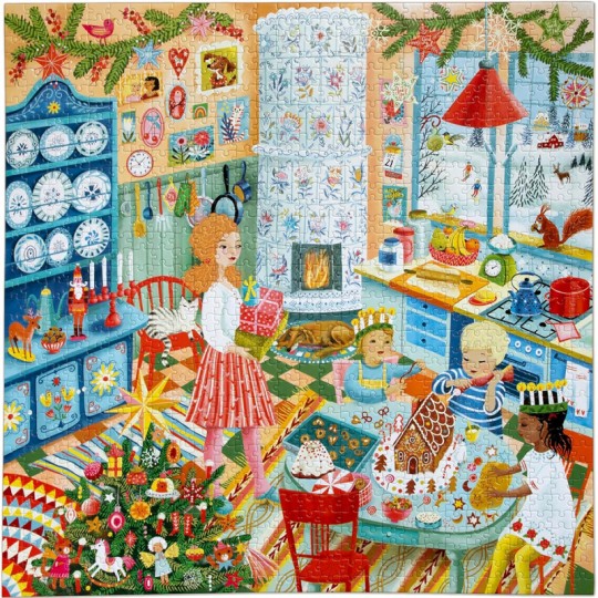 Puzzle 1000 pcs Swedish Holiday Kitchen - Eeboo Eeboo - 1