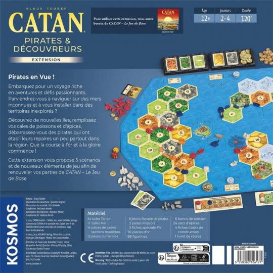 CATAN : Extension Pirates et découvreurs (2025) Filosofia Games - 2