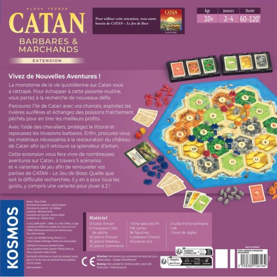 CATAN : Extension Barbares et marchands (2025) Filosofia Games - 2