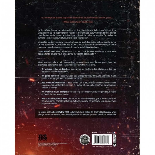 Métro 2033 Arkhane Asylum Publishing - 2