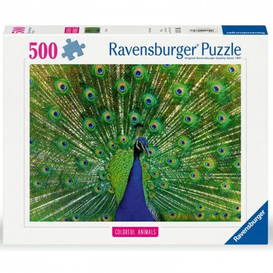 Puzzle Colorful Animals 500 pcs Paon - Ravensburger Ravensburger - 1