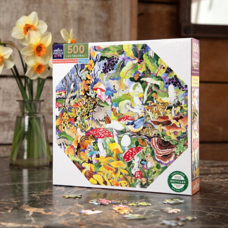 Puzzle Poisonous Mushrooms – Eeboo 500 pièces