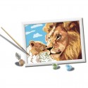 CreArt Kids 18x24cm Lion et son bébé - Ravensburger Ravensburger - 1 CreArt Kids 18x24cm Lion et son bébé - Ravensburger Ravensburger - 1