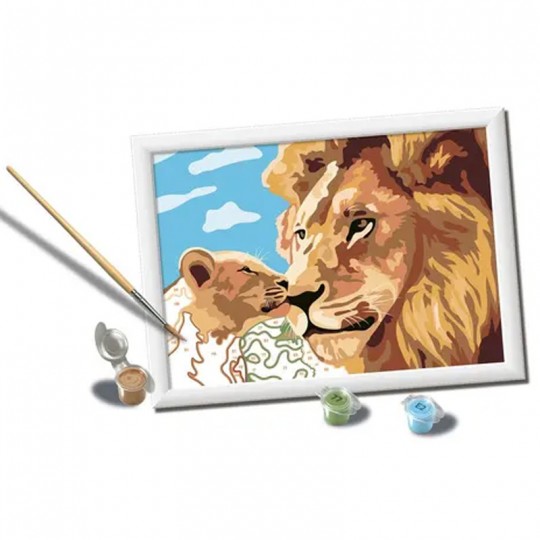 CreArt Kids 18x24cm Lion et son bébé - Ravensburger Ravensburger - 1