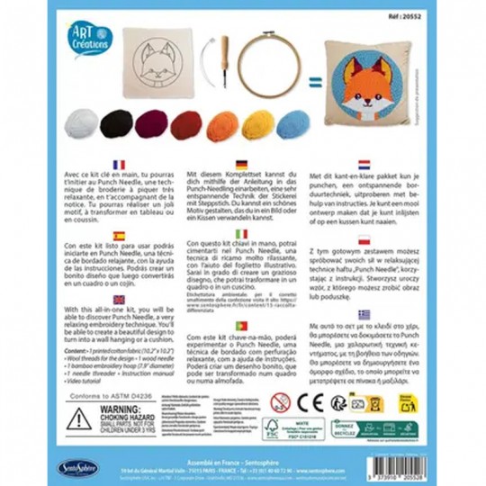 Art & Créations : Punch Needle Renard - Sentosphère SentoSphère - 3