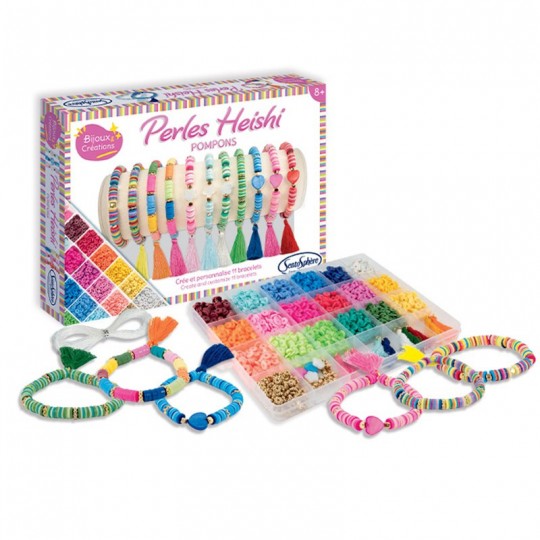 Bijoux & Creations : Bracelets Perles Heishi Pompons - Sentosphère SentoSphère - 1
