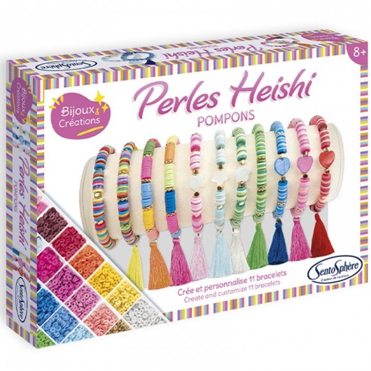 Bijoux & Creations : Bracelets Perles Heishi Pompons - Sentosphère SentoSphère - 2