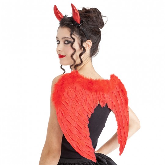 Ailes de Diable rouge avec Serre-tête - Rubies Rubies - 1