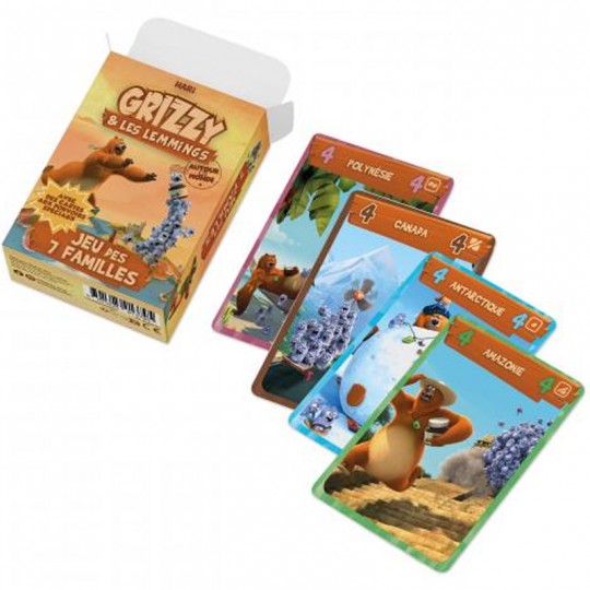 Grizzy & les lemmings Le Jeu de 7 familles Débacle Jeux - 1