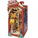 Puzzle 3D en bois Book Nook Christmas Street Rolife Rolife - 2 Puzzle 3D en bois Book Nook Christmas Street Rolife Rolife - 2