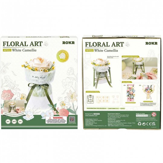 Puzzle 3D White Camellia Rokr Rokr - 2