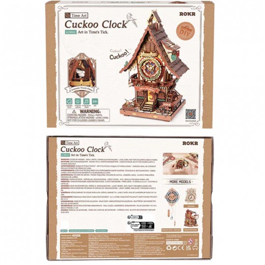 Puzzle 3D mécanique en bois Cuckoo Clock Rokr Rokr - 2
