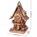 Puzzle 3D mécanique en bois Cuckoo Clock Rokr Rokr - 3 Puzzle 3D mécanique en bois Cuckoo Clock Rokr Rokr - 3