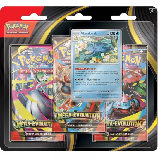 Pokémon : Tripack Méga-Évolution ME01 : Akwakwak Pokémon - 1