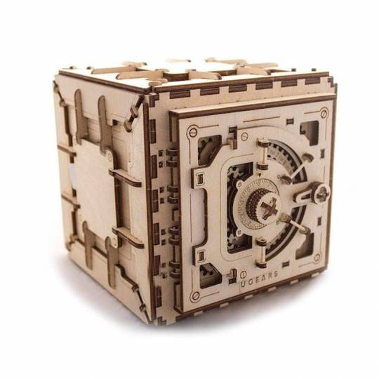 Coffre-fort UGEARS – Puzzle 3D Mécanique en bois UGEARS - 1