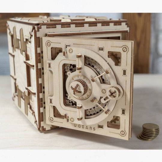 Coffre-fort UGEARS – Puzzle 3D Mécanique en bois UGEARS - 5