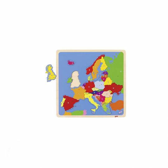 Puzzle en bois Europe 35 pièces - Goki Goki - 1