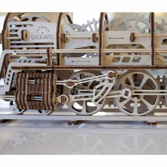 Locomotive UGEARS - Puzzle  3d Mécanique en bois UGEARS - 5