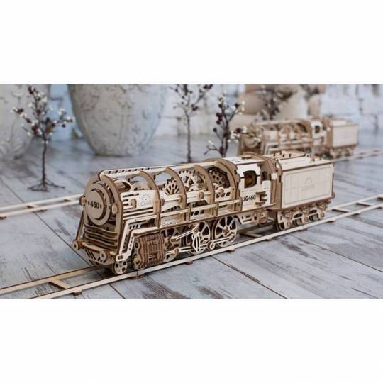 Locomotive UGEARS - Puzzle  3d Mécanique en bois UGEARS - 4