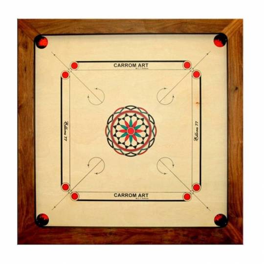 Carrom WCT Ellora 77cm Acacia Carrom Art - 2