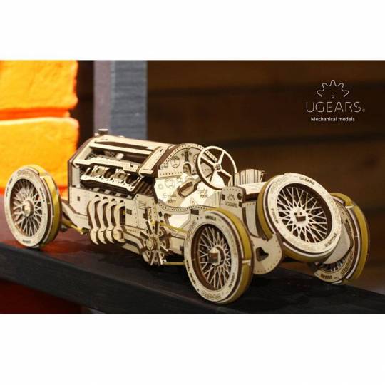 Bolide U-9 : Grand Prix - Puzzle 3D Mécanique en bois UGEARS - 2