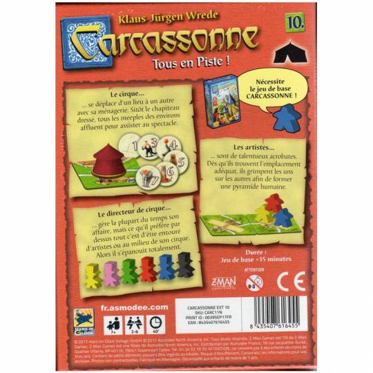 Ext.10 Carcassonne : Tous en piste Z-Man Games - 2