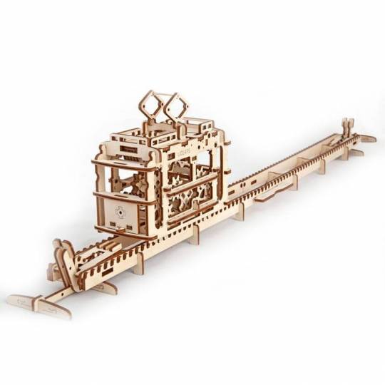 Tram UGEARS - Puzzle 3d Mécanique en bois UGEARS - 1