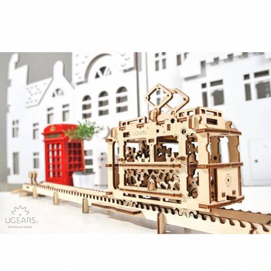 Tram UGEARS - Puzzle 3d Mécanique en bois UGEARS - 5