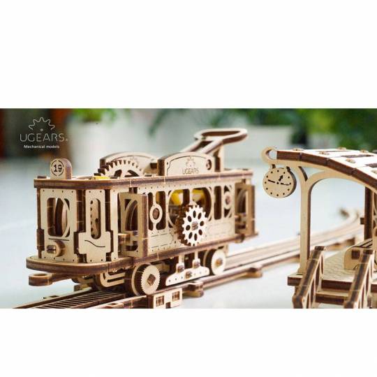 Ligne de Tram UGEARS - Puzzle 3D Mécanique en bois UGEARS - 4