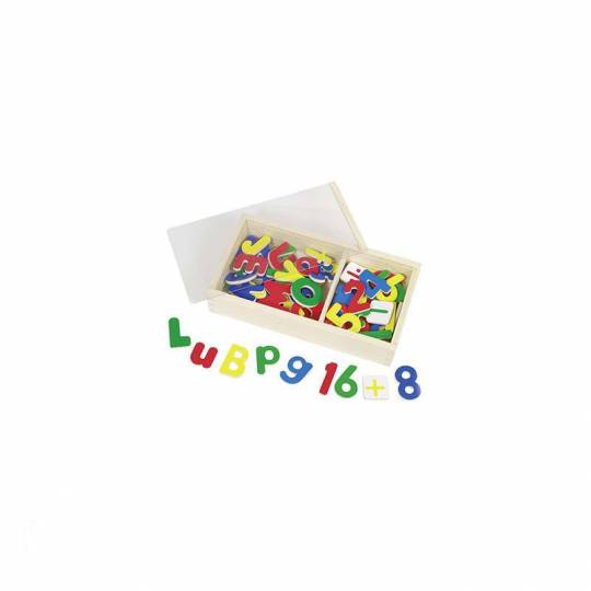 Coffret aimants alphabet et chiffres Goki - 1