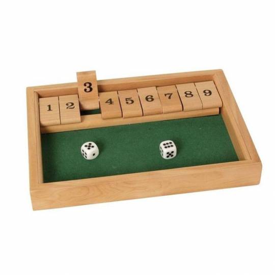 Goki Shut the Box Grand modèle - Jeu de société