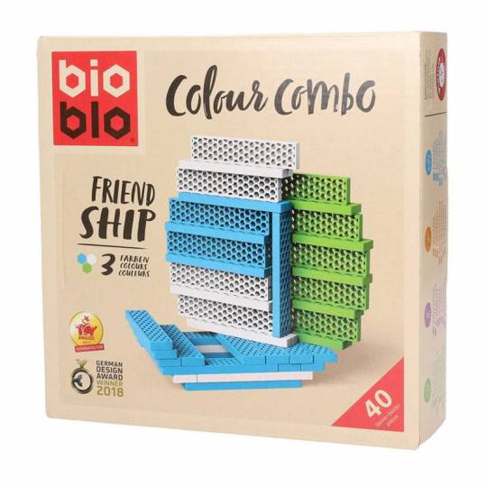 Bioblo Mini Box 40 briques - Friend ship BIOBLO - 1