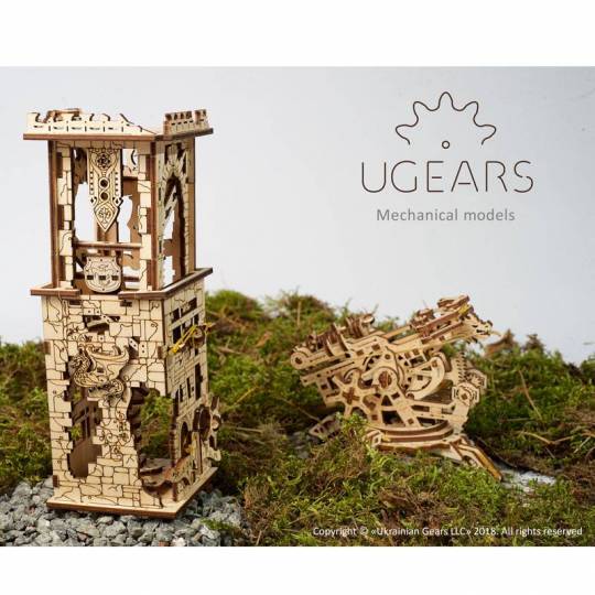 Arbalète à Tour UGEARS - Puzzle 3D Mécanique en bois UGEARS - 4