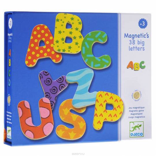 Magnetic's - 38 Grandes Lettres Djeco - 1
