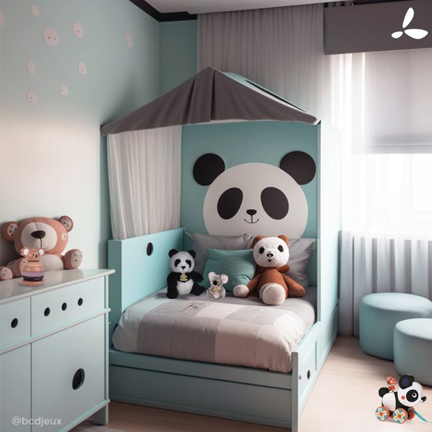 Doudou et Compagnie Chaussons Panda Roux UNICEF - 0/6 Mois