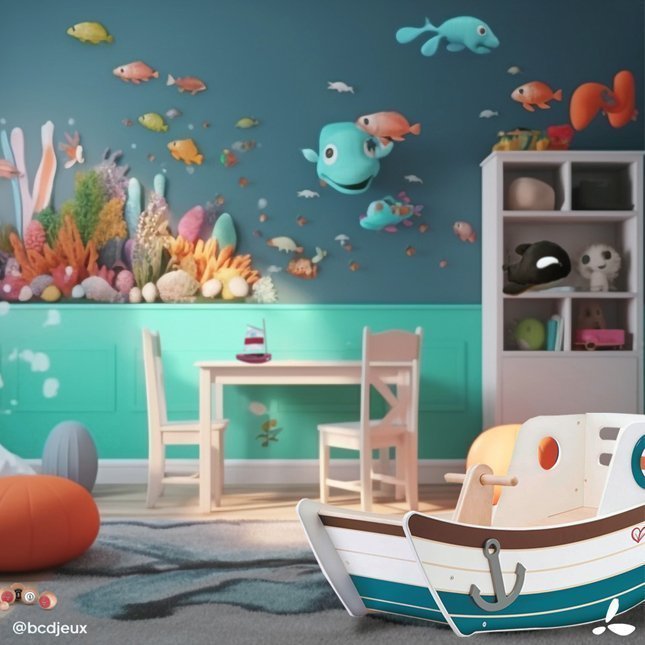 Décoration sous la mer pour chambre d'enfant