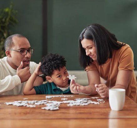 Puzzle en famille