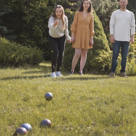 Pétanque en famille