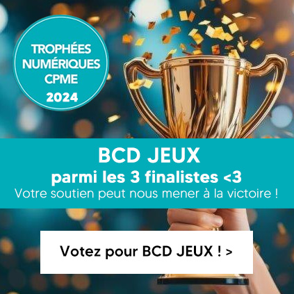 BCD JEUX finaliste trophées numériques CPME 2024 !