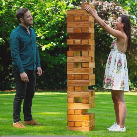 Jenga géant 150cm vernis Hardwood Ubergames
