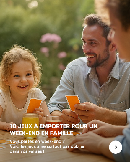 10 Jeux à emporter pour un week-end en famille
