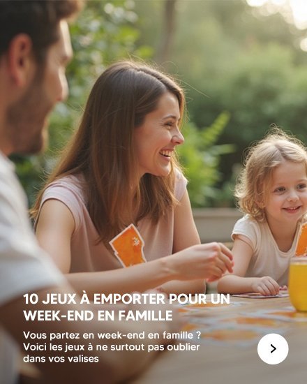 10 Jeux à emporter pour un week-end en famille