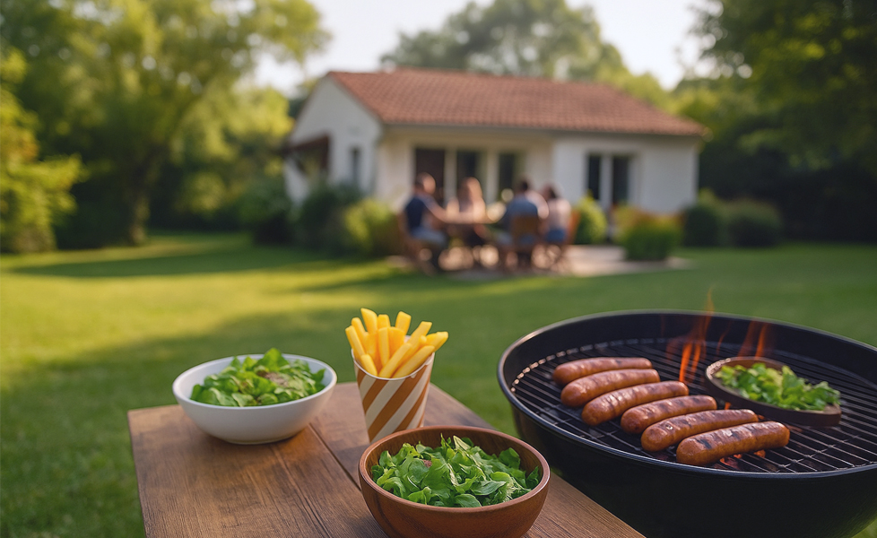 Faire un barbecue en famille à la maison