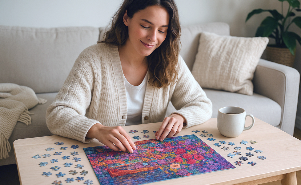 Le puzzle comme activité détente à la maison