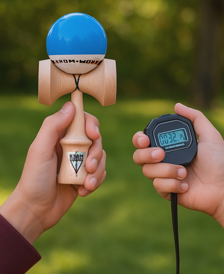 Kendama KROM POP LOL bleu foncé
