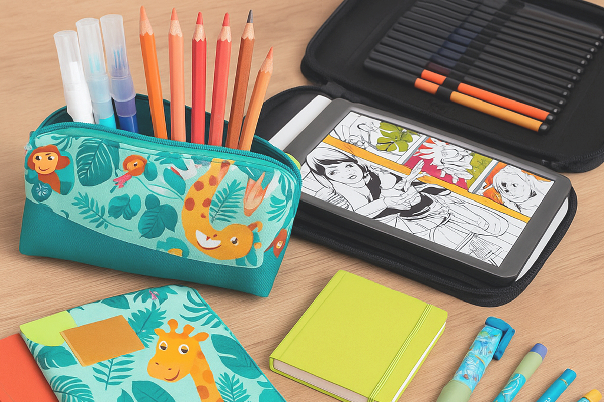 Fourniture scolaire pour le bureau d'un enfant