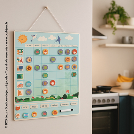Tableau d’organisation de la semaine – Janod